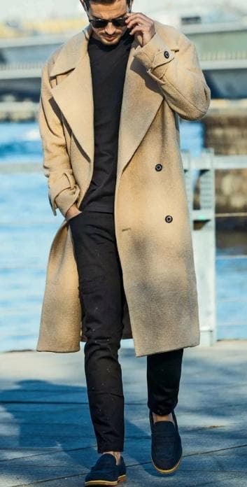 1PIU1UGUALE3 RELAX　ダブルブレストブークレロングコート