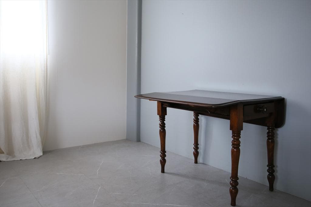 英国アンティーク木製ドロップリーフテーブル/バタフライ/ダイニング机91-229