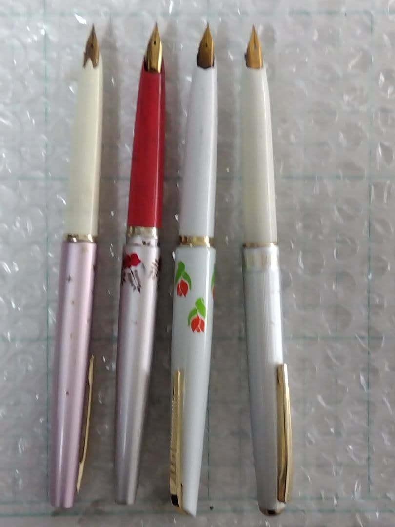 ペン先14Kx3本、18Kx1本、万年筆、合計4本まとめ売り