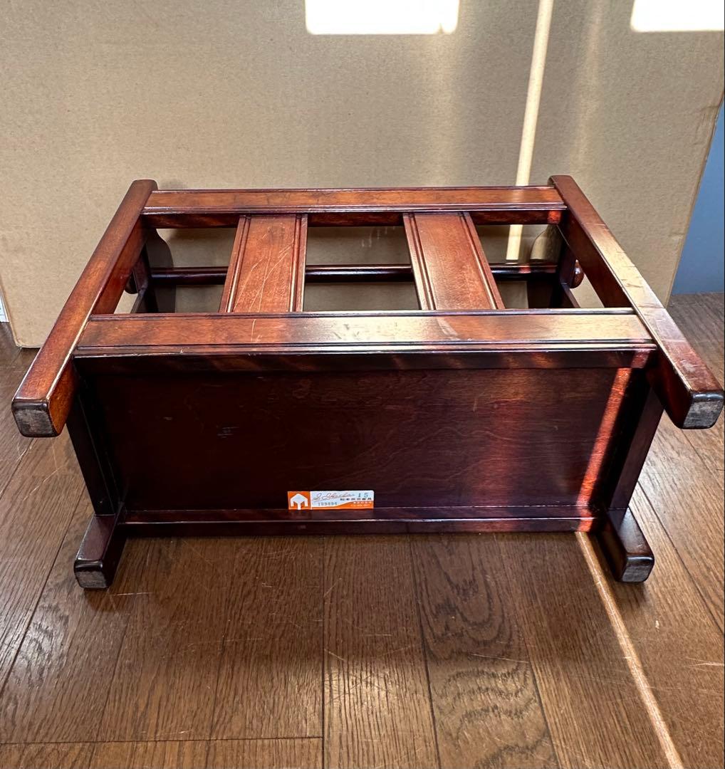 松本民芸家具　木製　C型マガジンラック みずめ桜　シール　在名