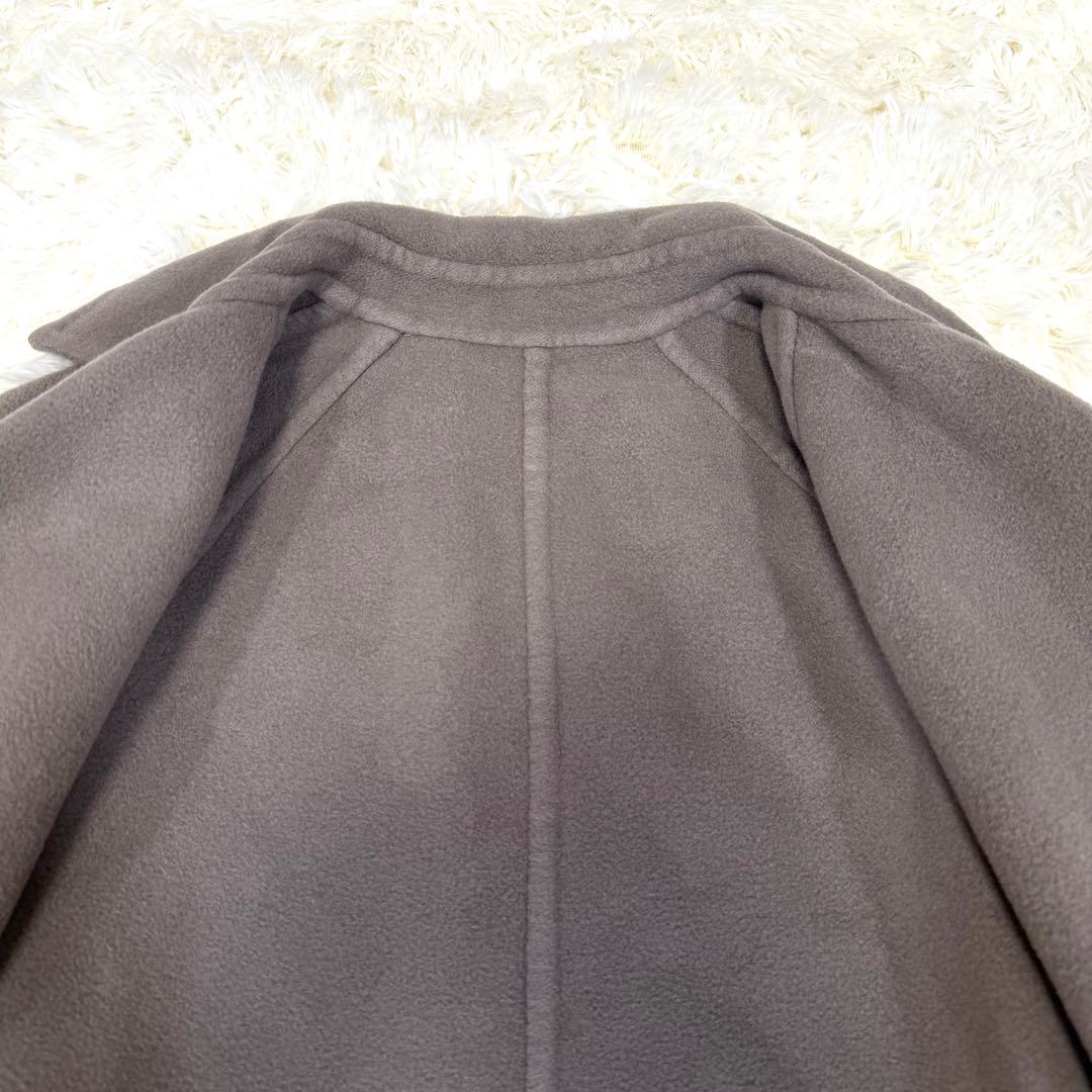 ウィムガゼット ボリュームロングリバーコート カシミヤ混 マキシ丈 ラグラン