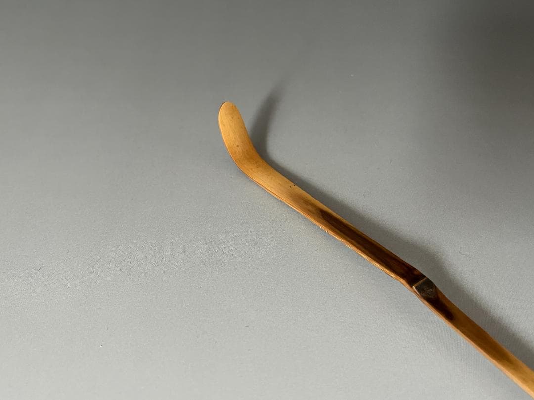 堀内宗完書付　竹　茶杓　銘「若葉」　茶道具　表千家