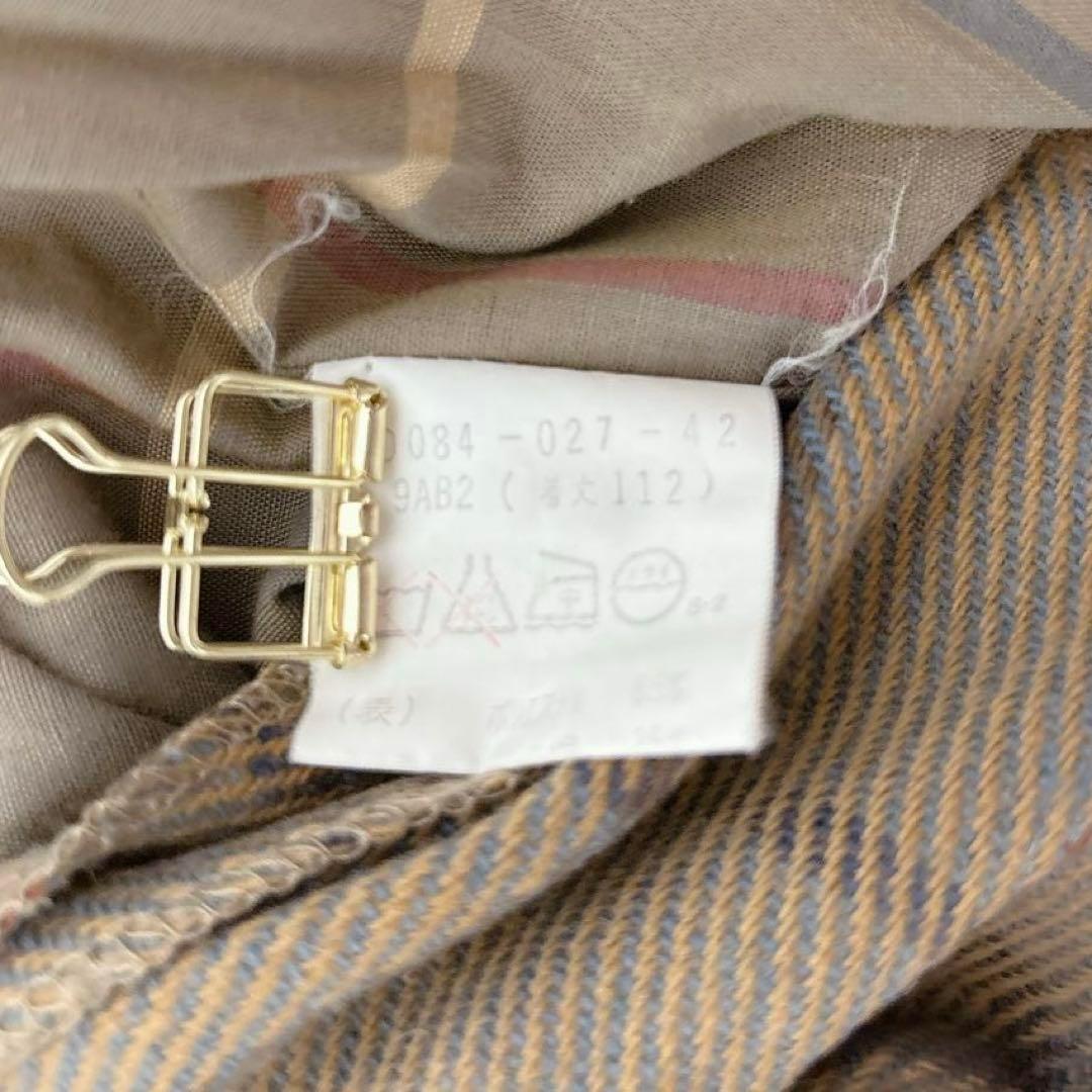 バーバリー　ステンカラーコート　トレンチコート　ノバチェック　ライナー付き　M