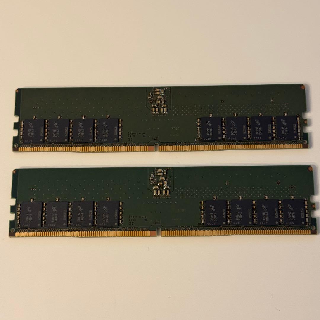 動作確認済み DDR5 メモリ 64GB