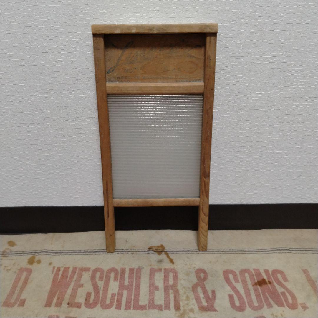 40s~50s　vintage　ウォッシュボード　洗濯板 木製　アメリカ製