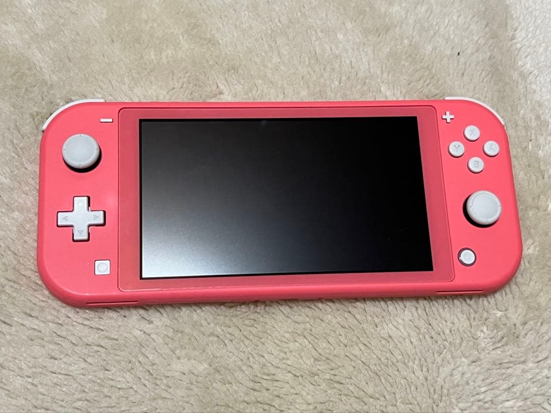 【動作確認済】Nintendo Switch Lite コーラルピンク　ソフト付