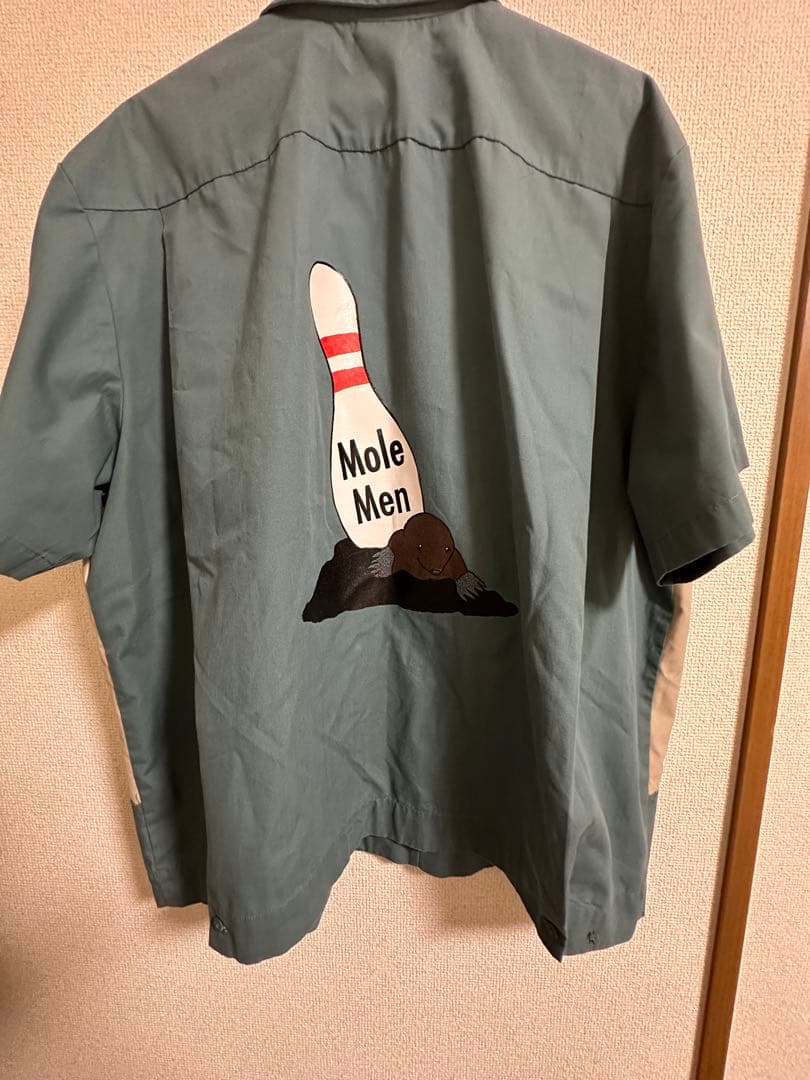 XL 古着 ヒルトン 半袖 ボウリング シャツ メンズ 00年代 グリーン