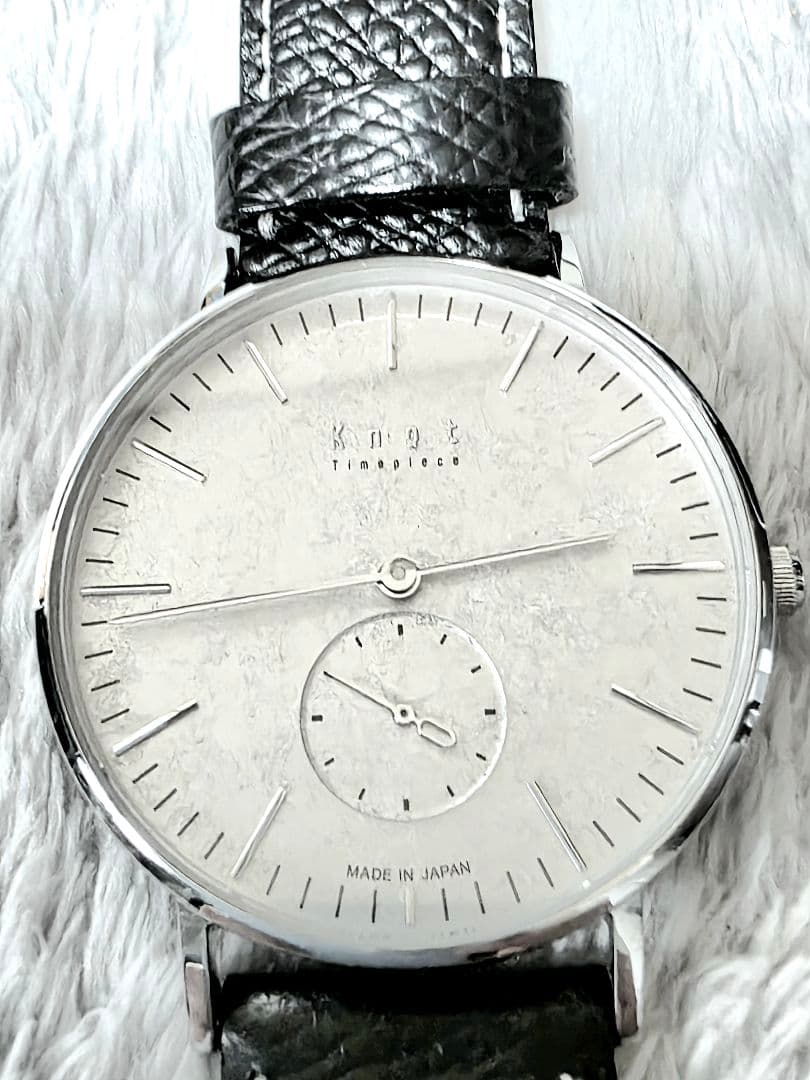 『美品』腕時計　knot　国産　10周年記念モデル　プラチナ箔