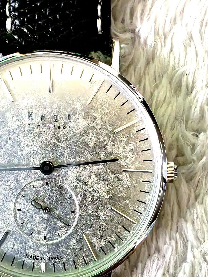 『美品』腕時計　knot　国産　10周年記念モデル　プラチナ箔