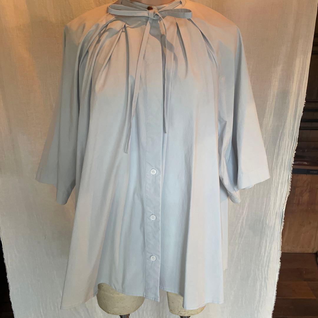 MACHATT マチャット リボンタックブラウス　ブルー　三連休SALE‼️