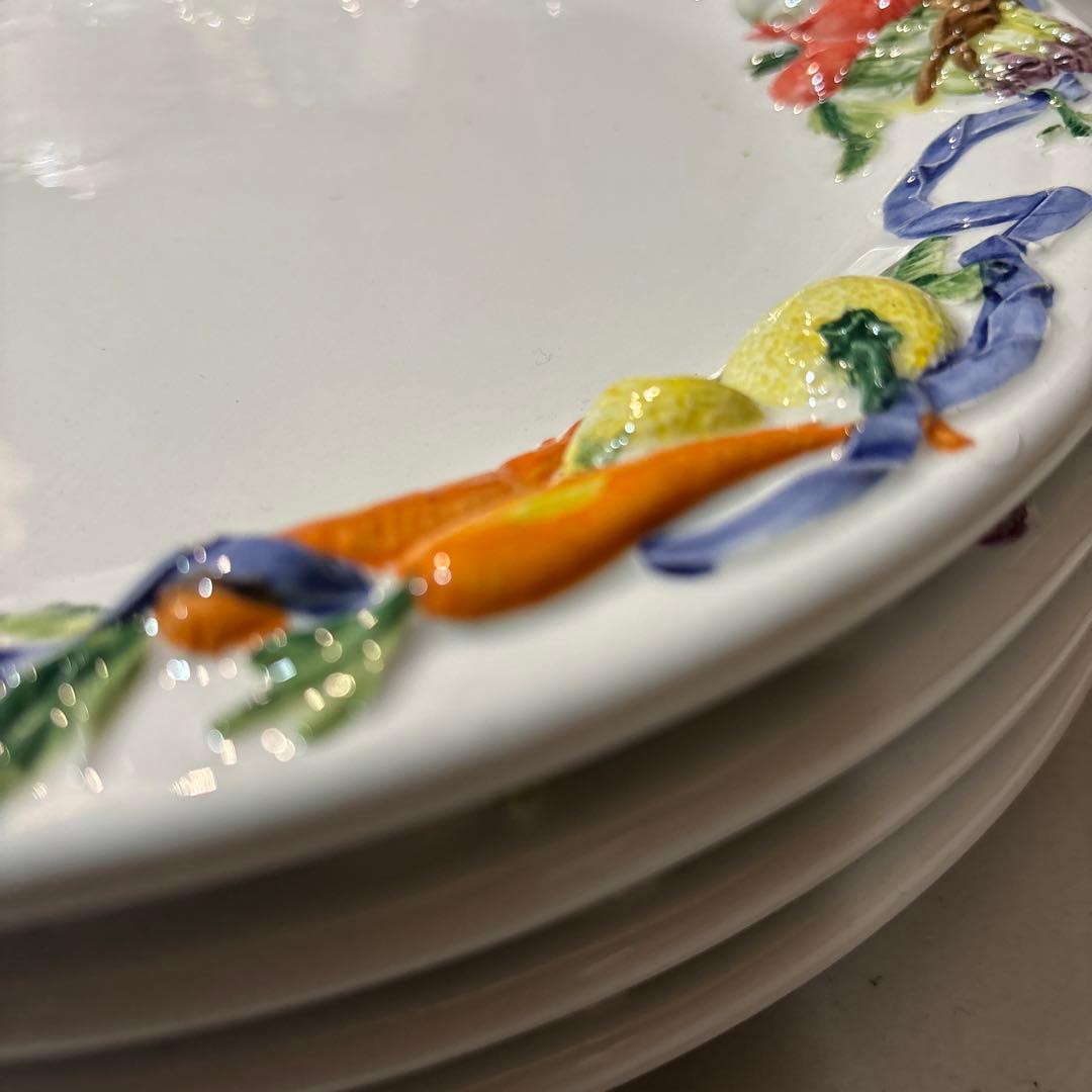 イタリア製 陶器 デザートボウル フルーツ柄　サラダボール 鉢 カラフル 小鉢