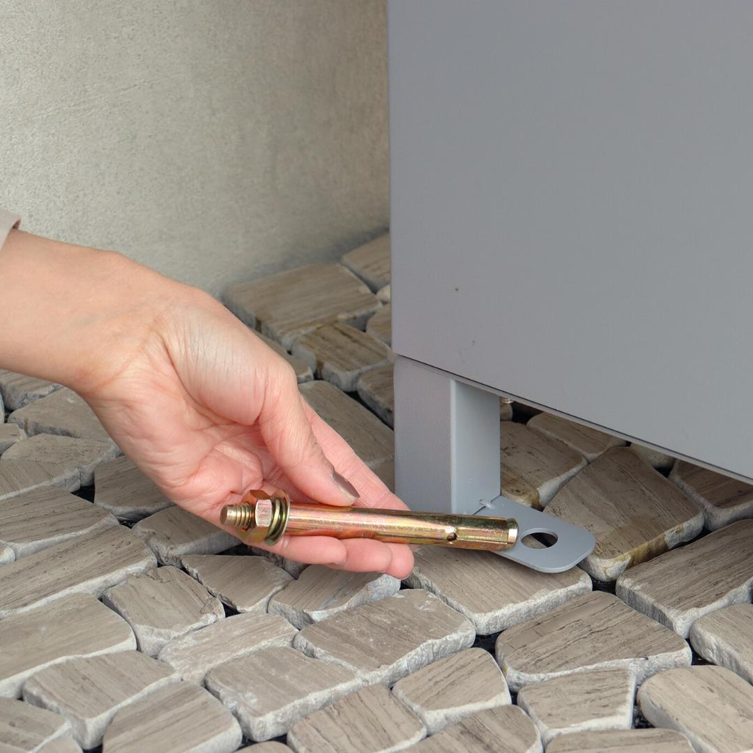 MJ PT ZA　宅配ボックス　郵便ポスト　グレー