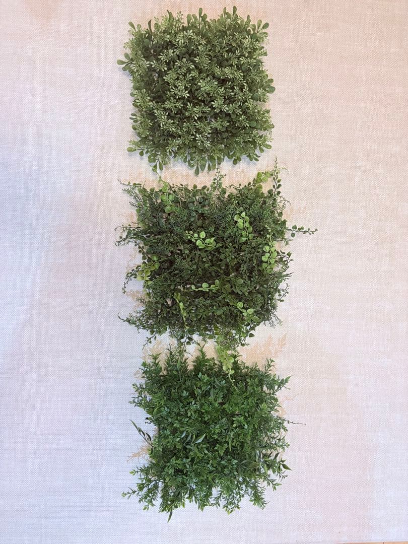 【美品】（3枚組）ウォールグリーン　壁掛け　フェイクグリーン