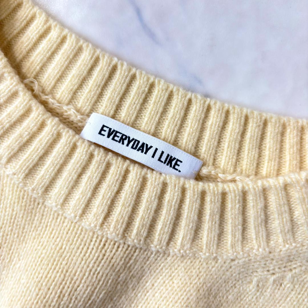 美品♪ドゥーズィエムクラス Newstandard ニット カシミヤ混 黄tv9