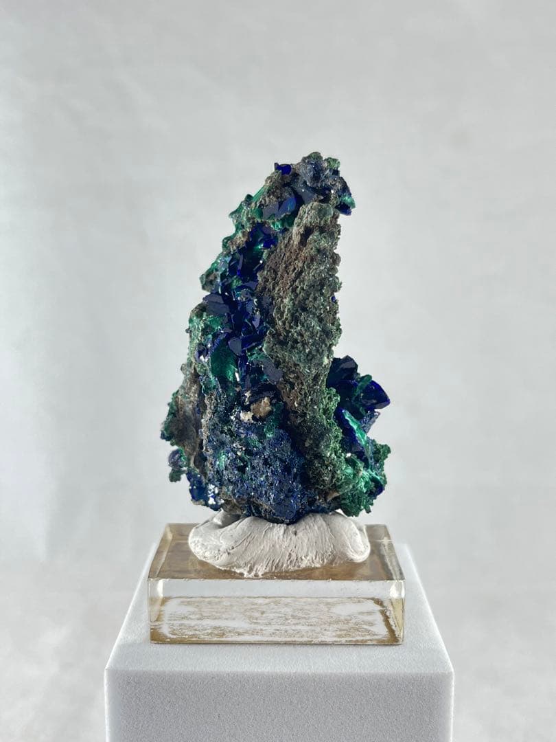 【鉱物商店】アズライト（藍銅鉱）とマラカイト　天然石　原石