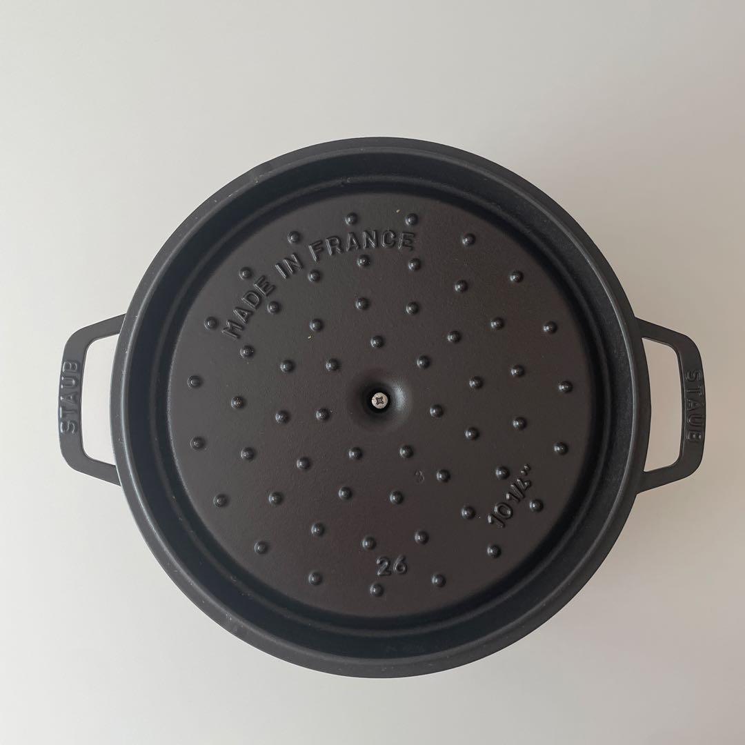 STAUB LA COCOTTEピコ ココット ラウンド ブラック 26cm