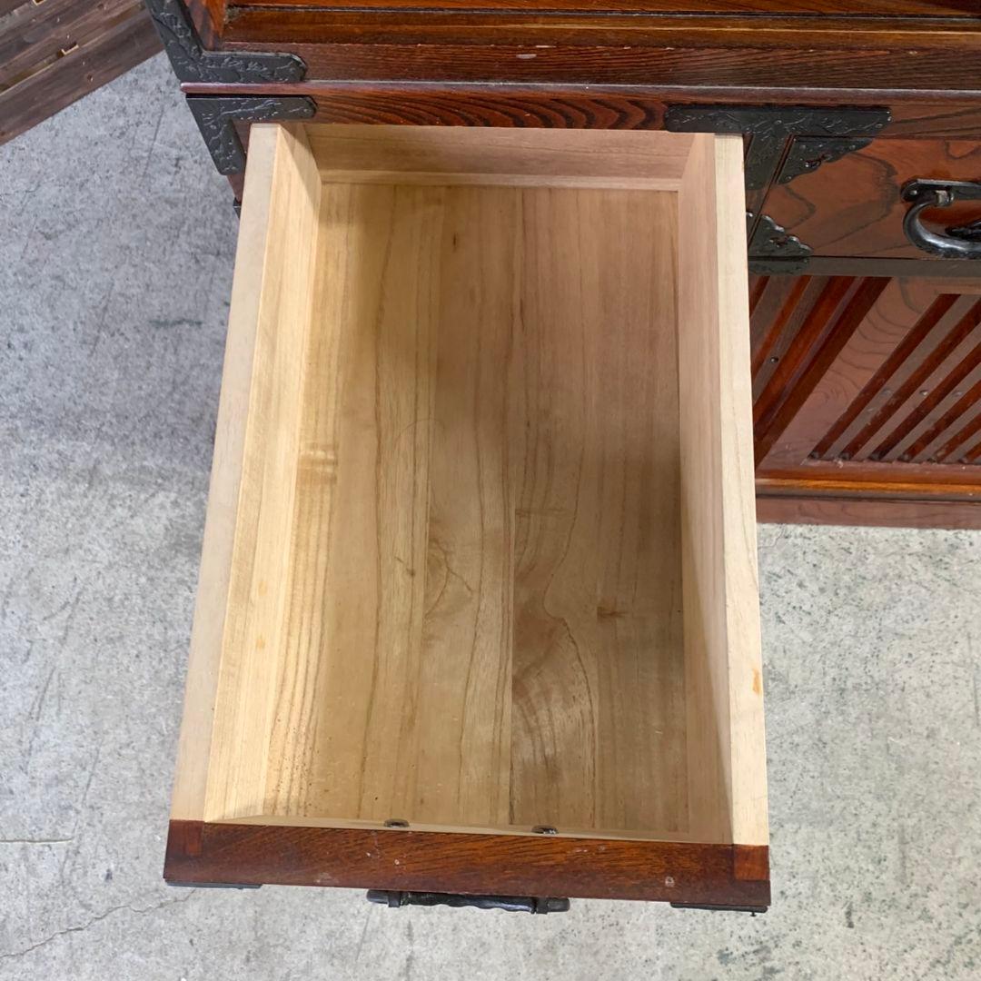 I197\" 岩谷堂タンス 民芸家具 伝統工芸品 鉄金具 昭和レトロ