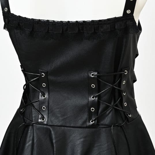 ワンピース IMVAL / Harness Leather Dress [BLK]