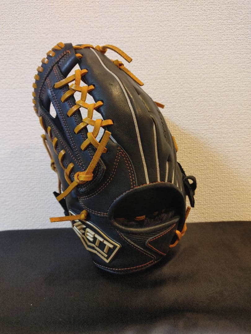 ZETT　軟式　少年用　左投げ　ブラック×タン　オールラウンド