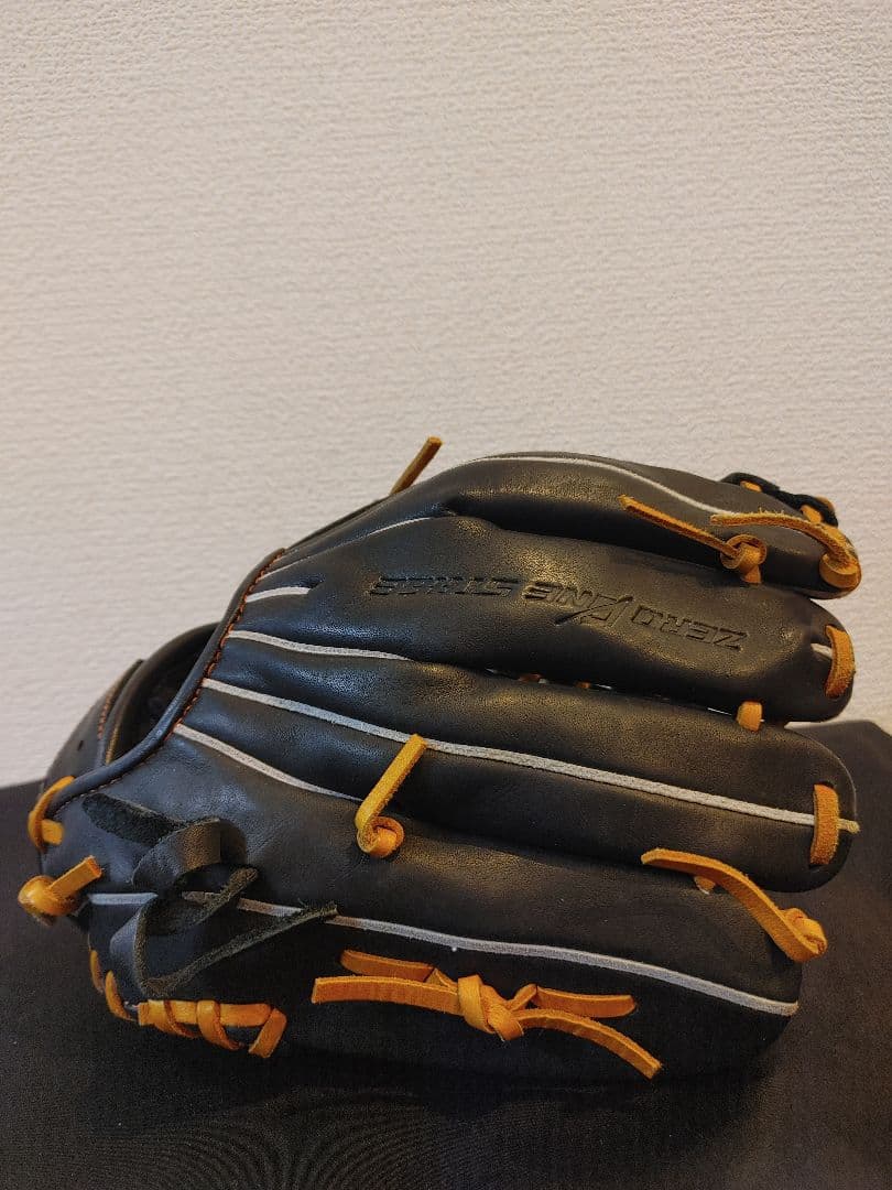 ZETT　軟式　少年用　左投げ　ブラック×タン　オールラウンド