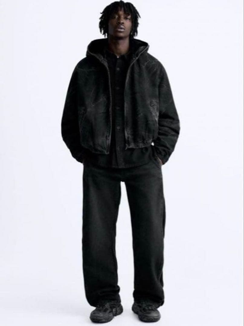 ななさ 様 ZARA コントラストデニム アクティブジャケット M 短丈