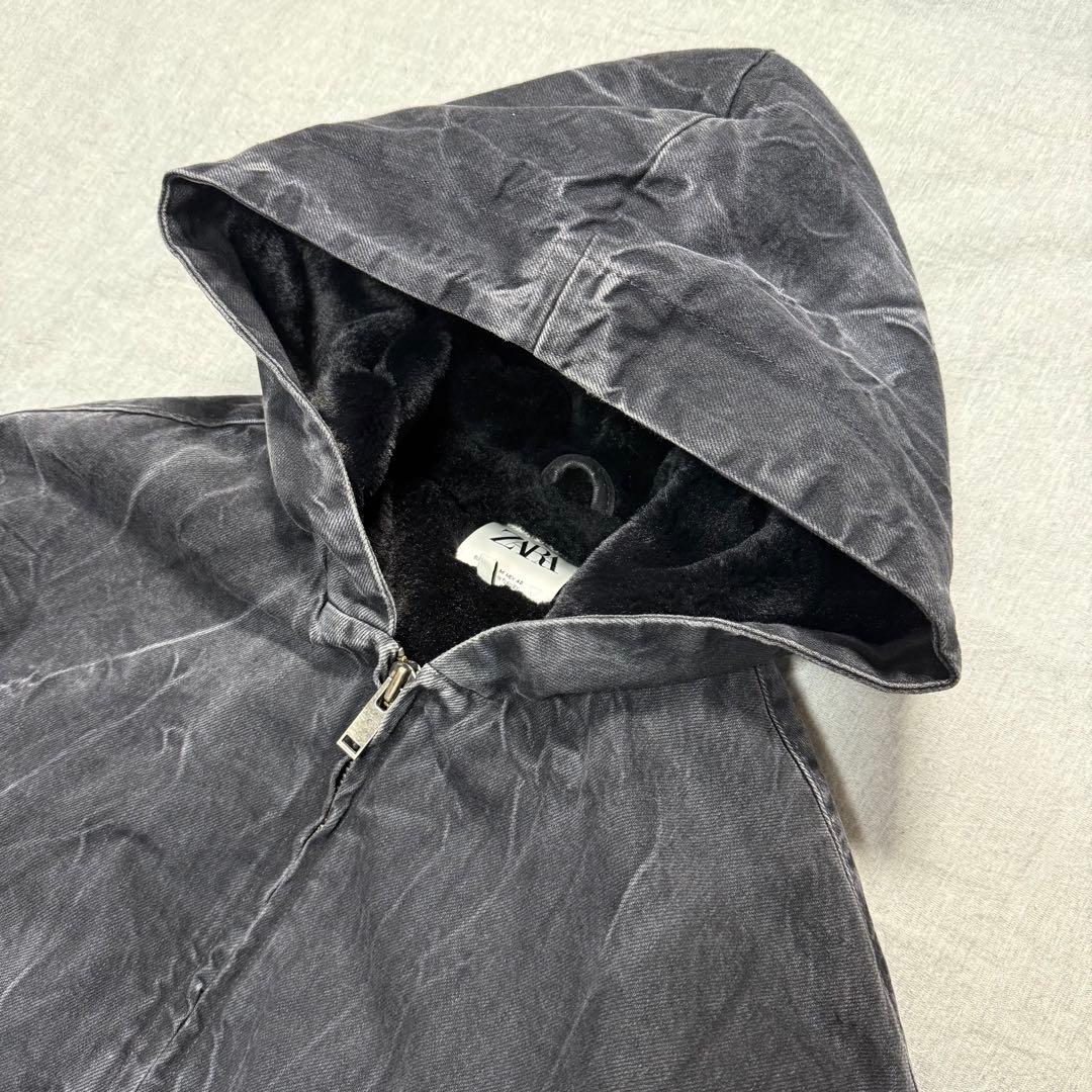 ななさ 様 ZARA コントラストデニム アクティブジャケット M 短丈