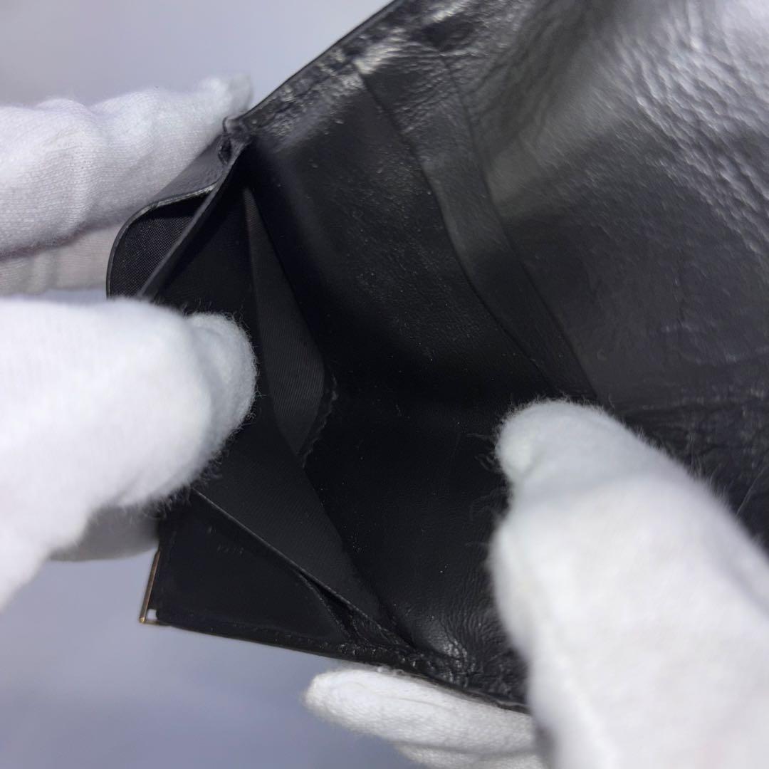 【正規品✨】BOTTEGA VENETA 三つ折り財布 ブラック