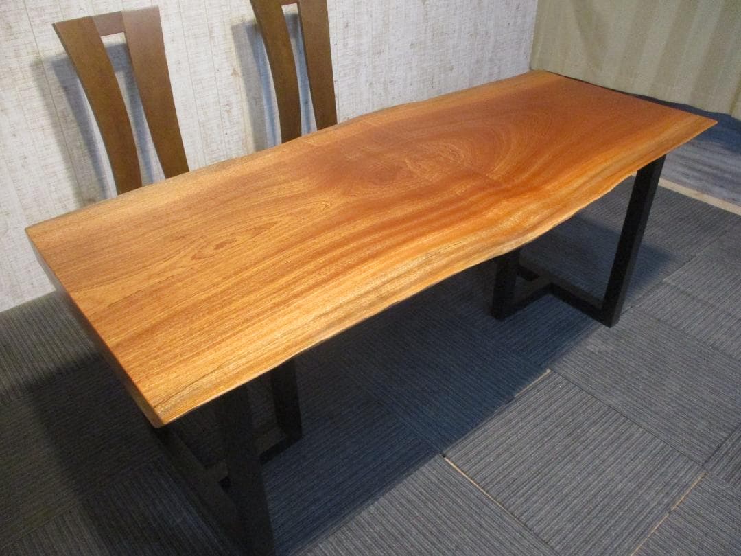 ＃1605■　マホガニー　テーブル　ローテーブル　ダイニング　座卓　一枚板