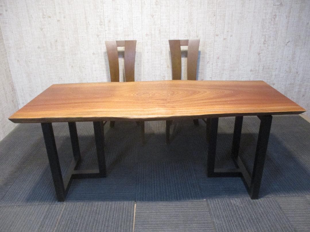 ＃1605■　マホガニー　テーブル　ローテーブル　ダイニング　座卓　一枚板