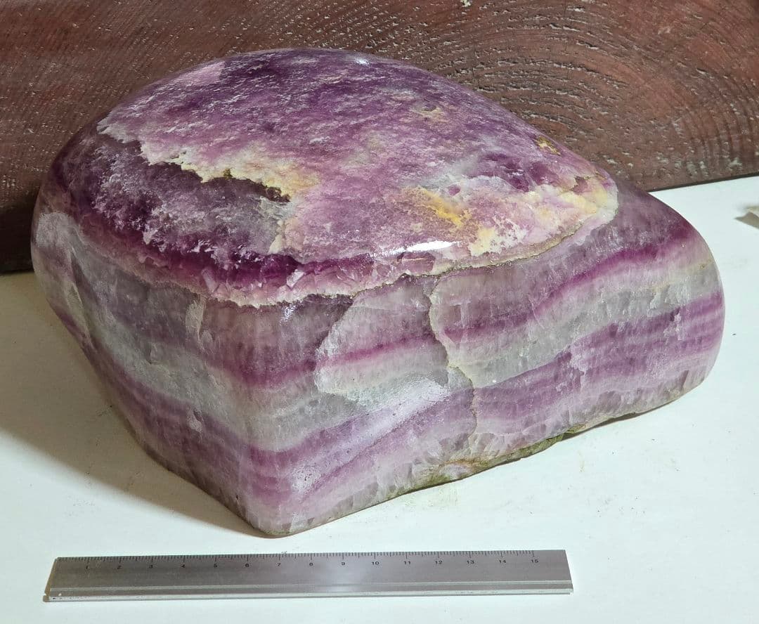 蛍石　フローライト　紫　W230×H110×D150