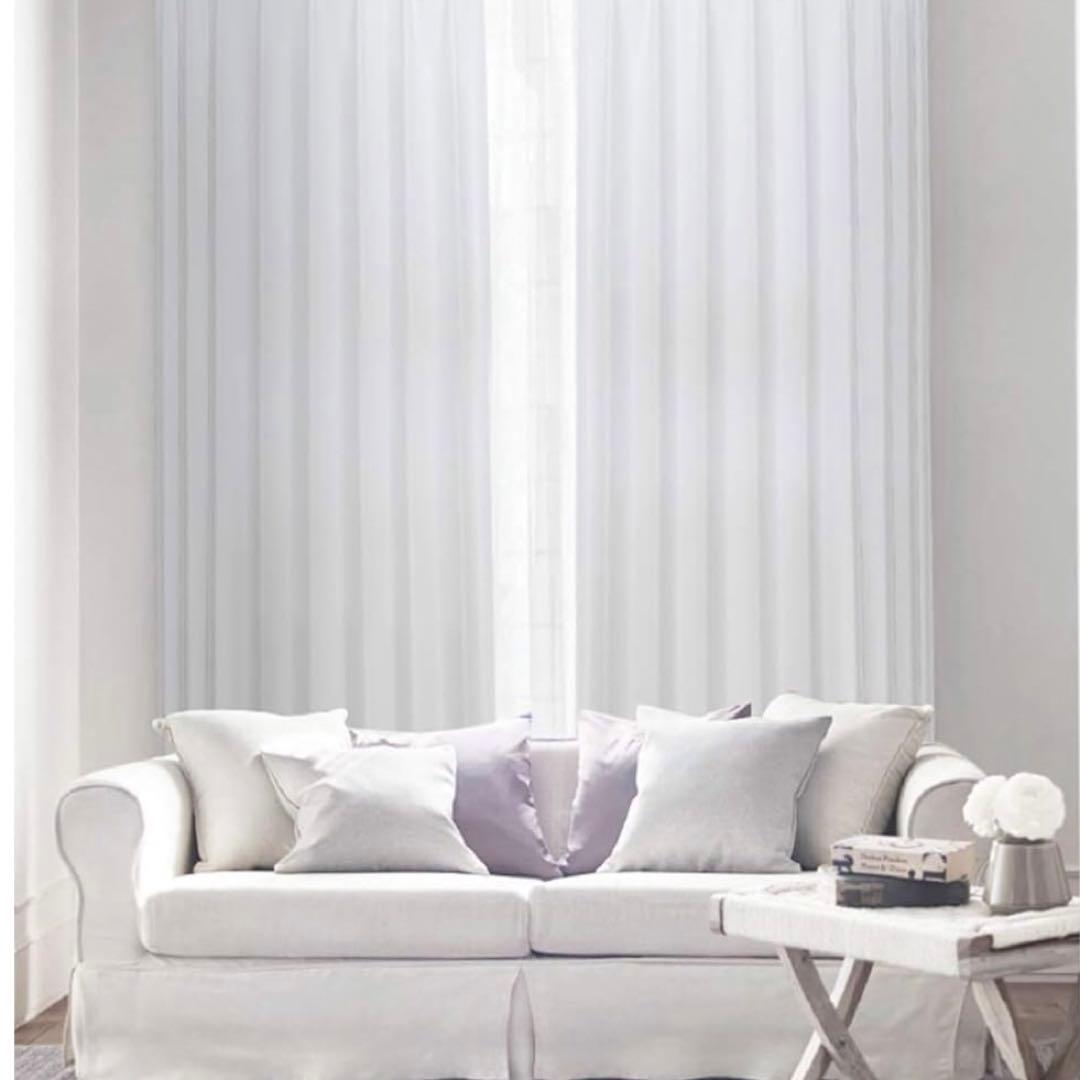 カーテンくれない 遮光カーテン ホワイト 日本製 防炎 125×195