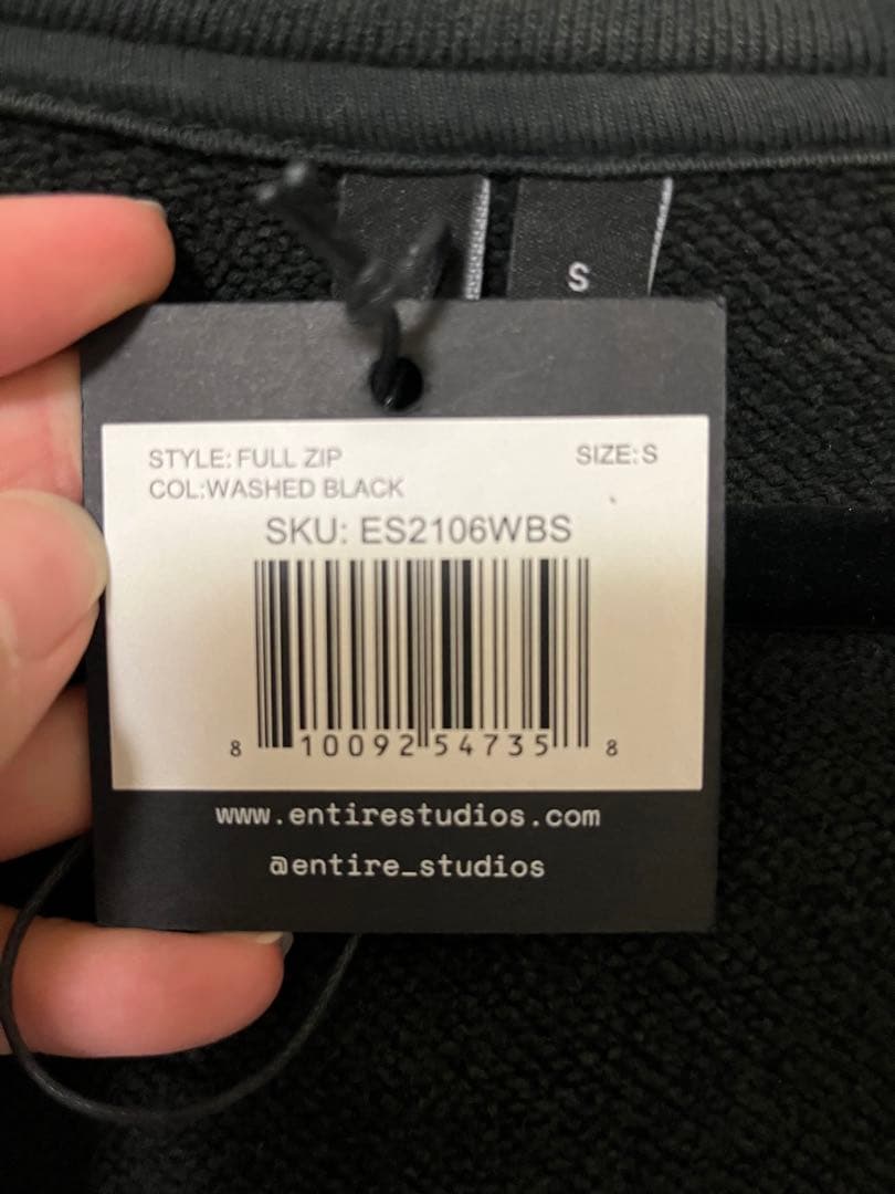 Entire Studios エンタイアスタジオ full zipパーカー S