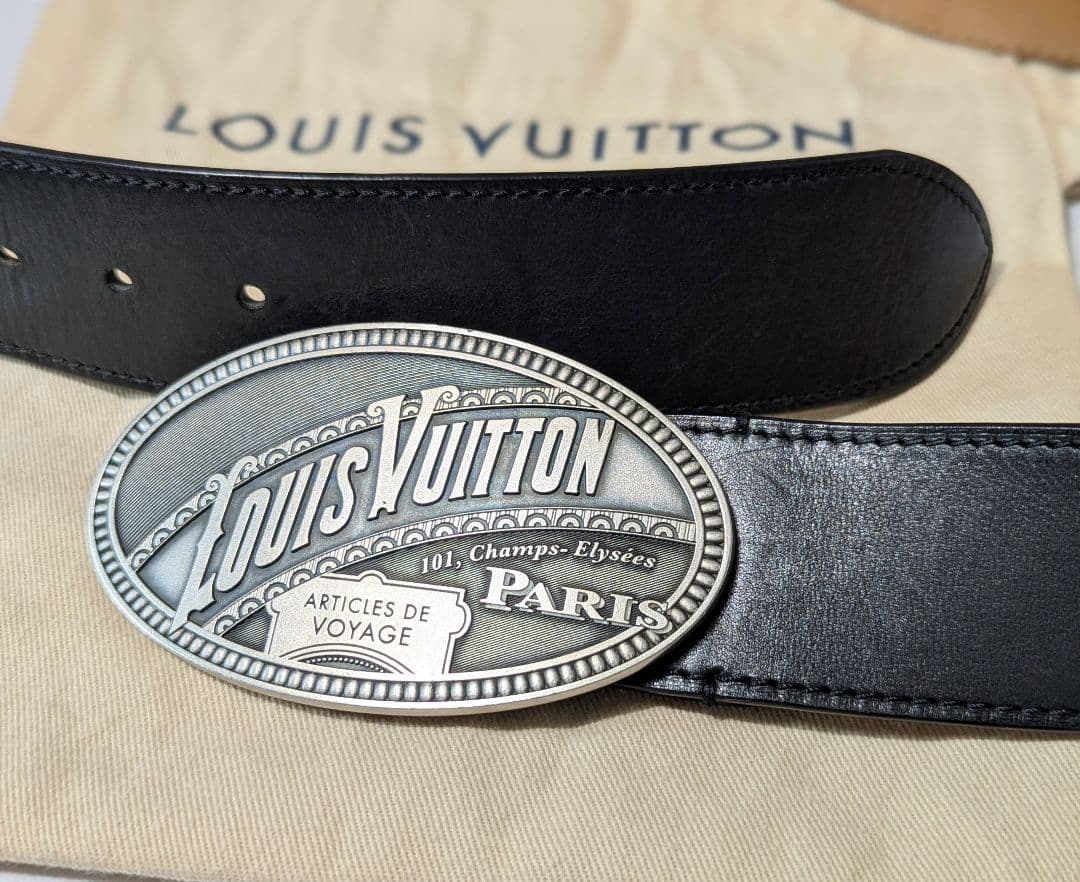 LOUISVUITTON　サンチュールエルドラド　ベルト　ブラック