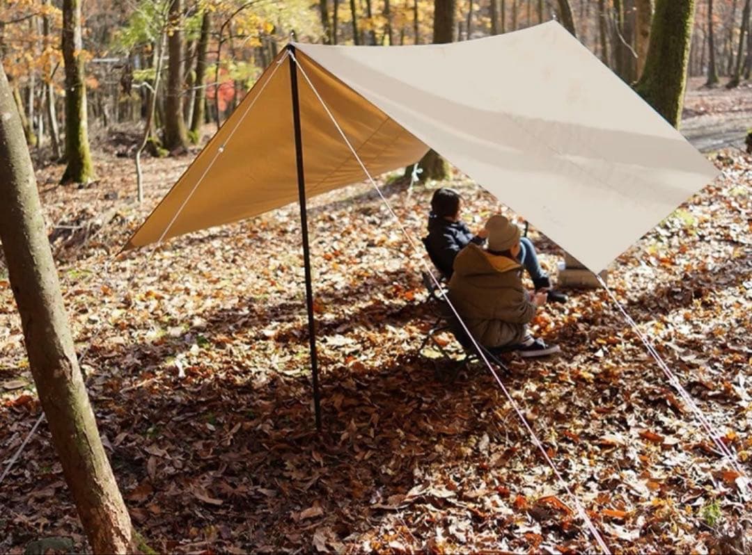 DOD チーズタープミニ ベージュ(廃盤品)、ポール付き