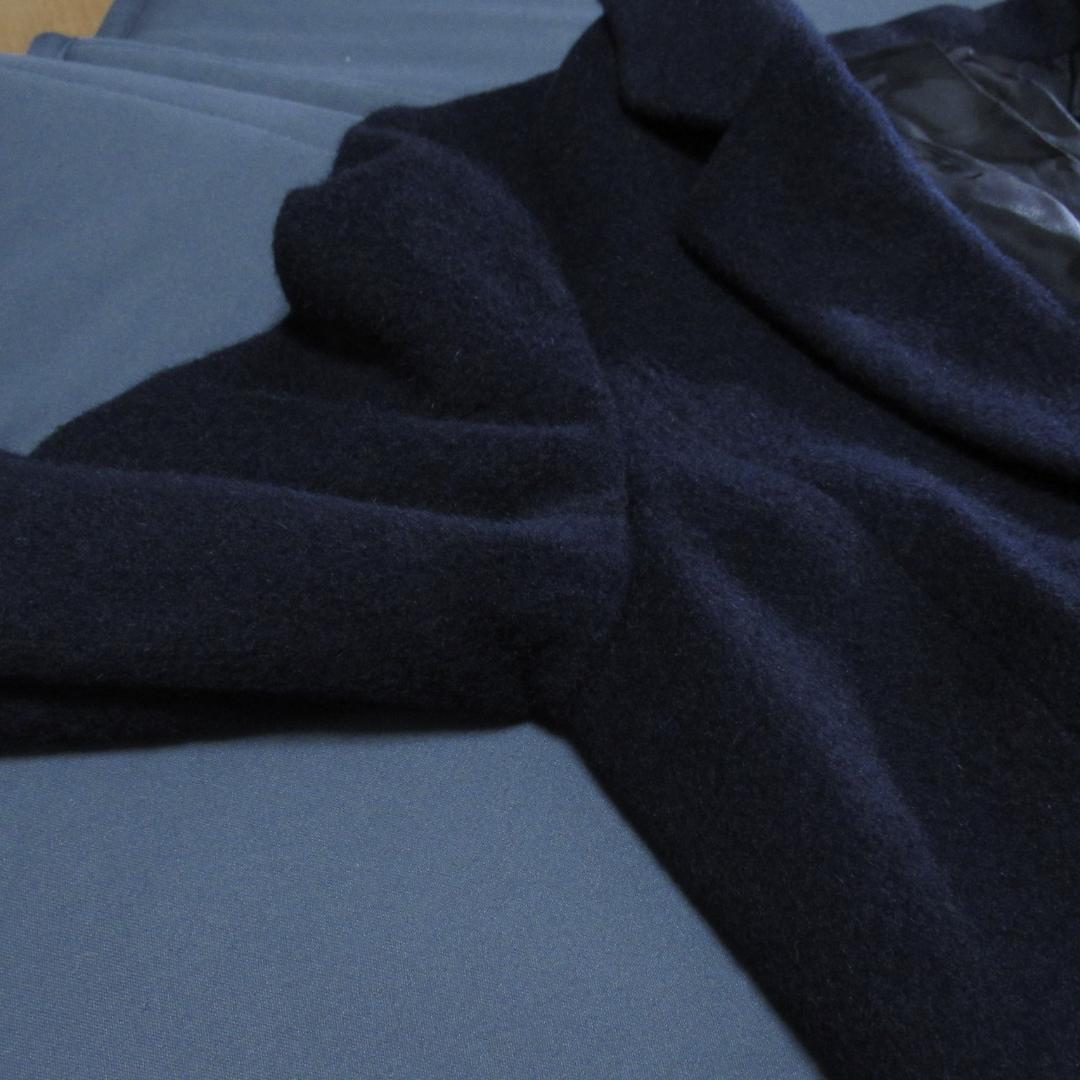 アルアバイル アンゴラブレンド チェスターコート Ⅰ 紺 上質 上品 秋冬