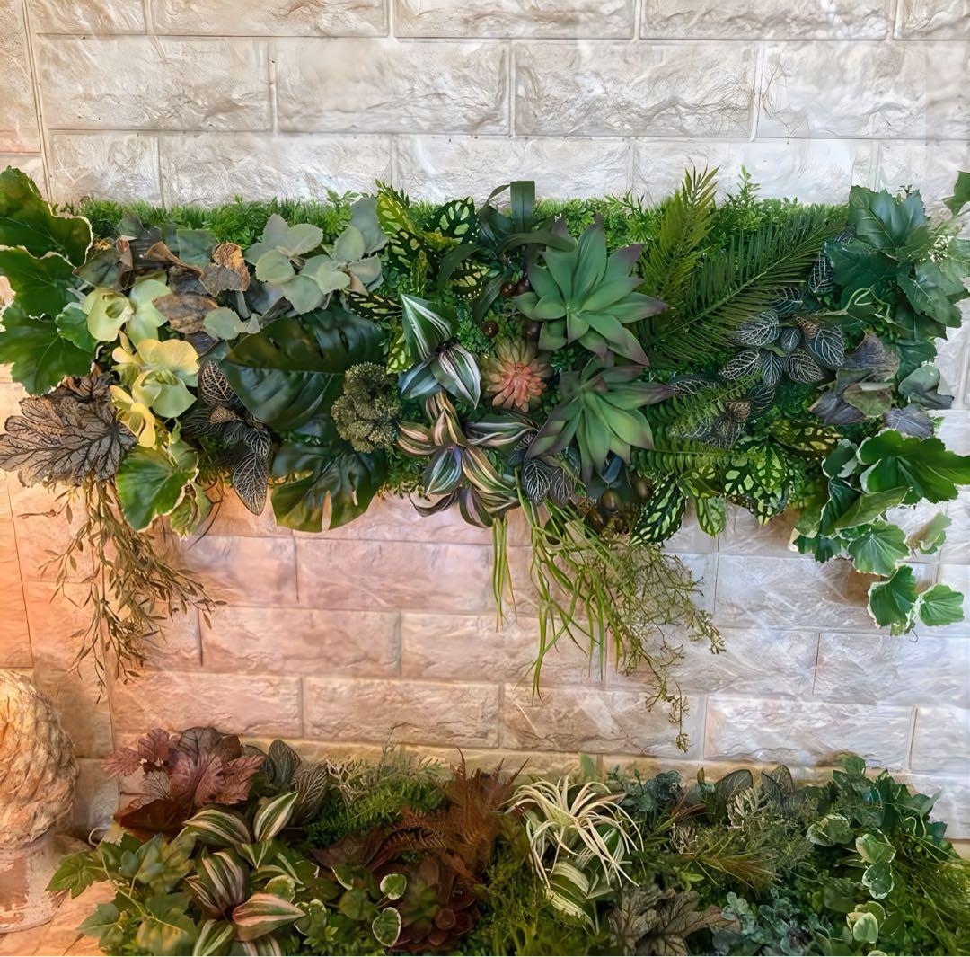 光触媒　人工観葉植物　ウォールグリーン　フェイクグリーン　壁掛け363636