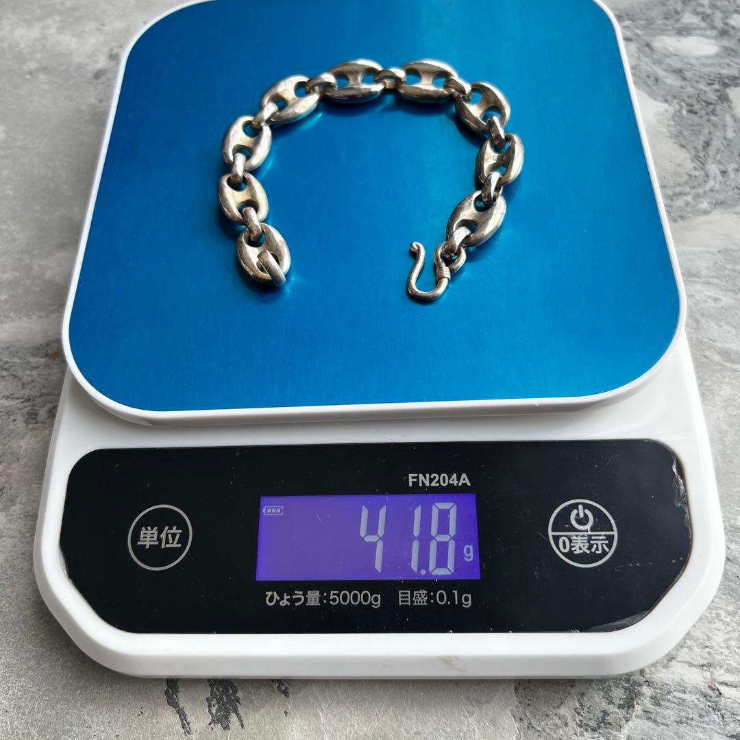 ヴィンテージ メキシコ アンカーチェーン ブレスレット 豚鼻 ジュエリー