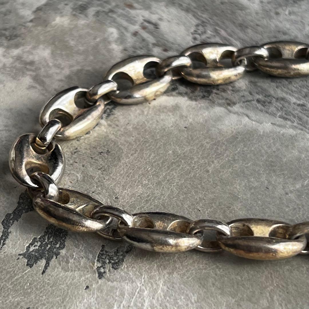 ヴィンテージ メキシコ アンカーチェーン ブレスレット 豚鼻 ジュエリー