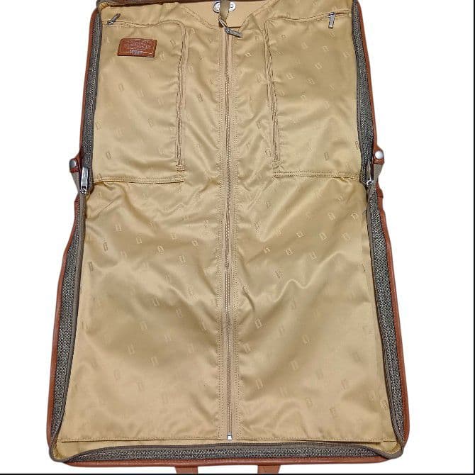 【美品】Hartmann ハートマン レザー ツイード ガーメントケース