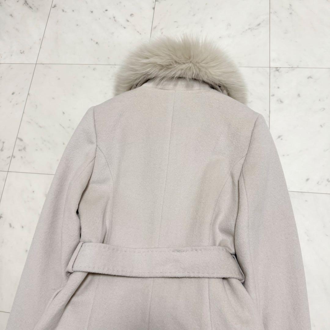 新品❤️最高級　ketty ロングコート　ブルーフォックス　アンゴラ　Mサイズ