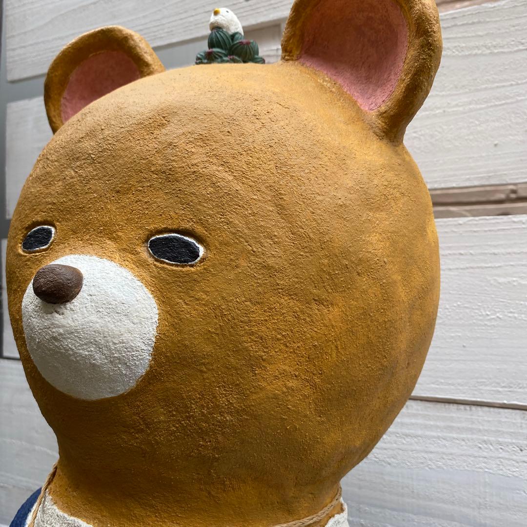 くまさん　モルタル造形