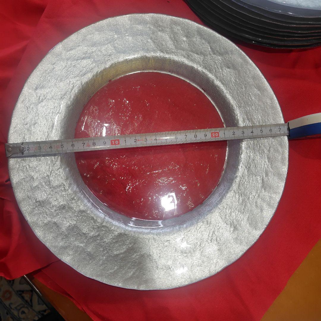 マラケシュ リムプレート28cm（シルバー） 10枚一括。ディナー皿