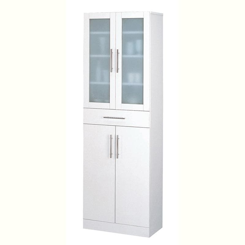 ガラス扉食器棚/キッチン収納 幅60 高さ180