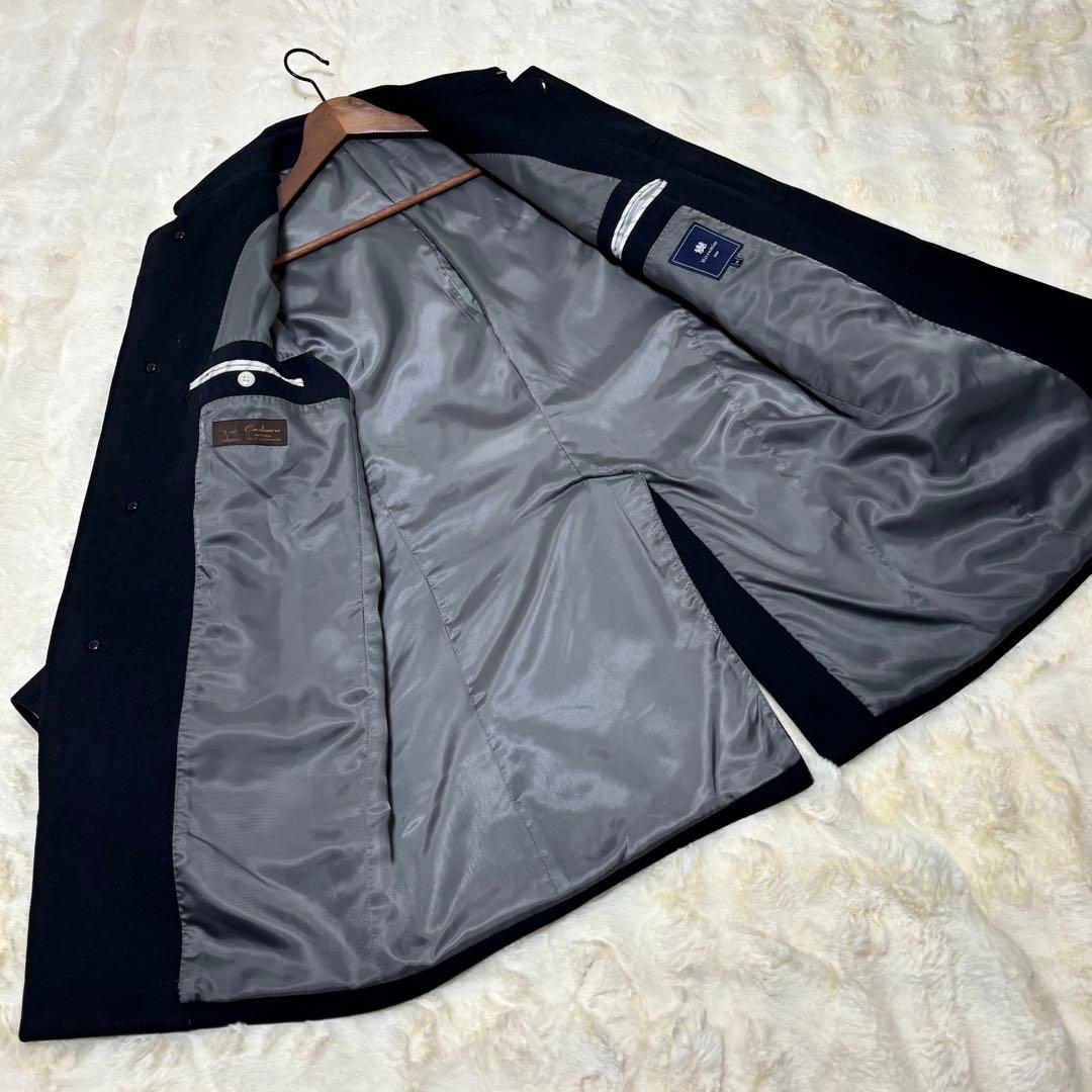 【極美品✨】ミツミネ　カシミヤ100% ステンカラーコート M ブラック