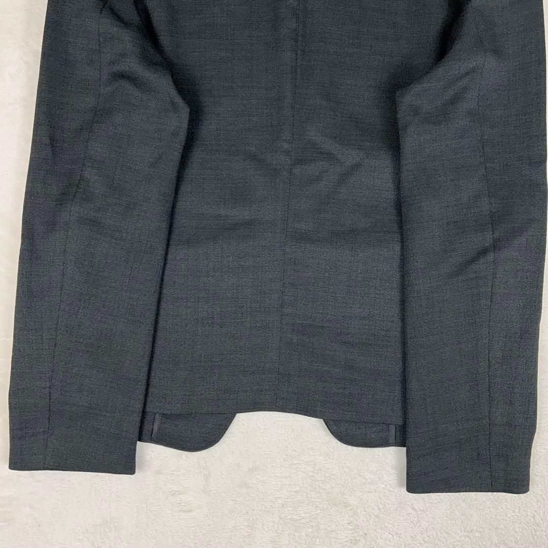 美品✩ユナイテッドアローズ ノーカラーパンツスーツセットアップ ストレッチ 洗濯