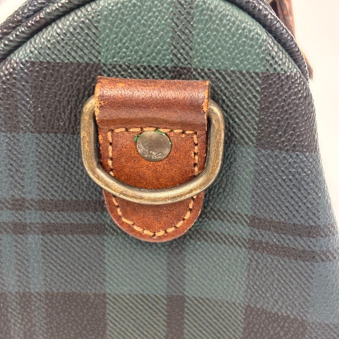 希少✨Polo Ralph Lauren ミニボストンバッグ タータンチェック