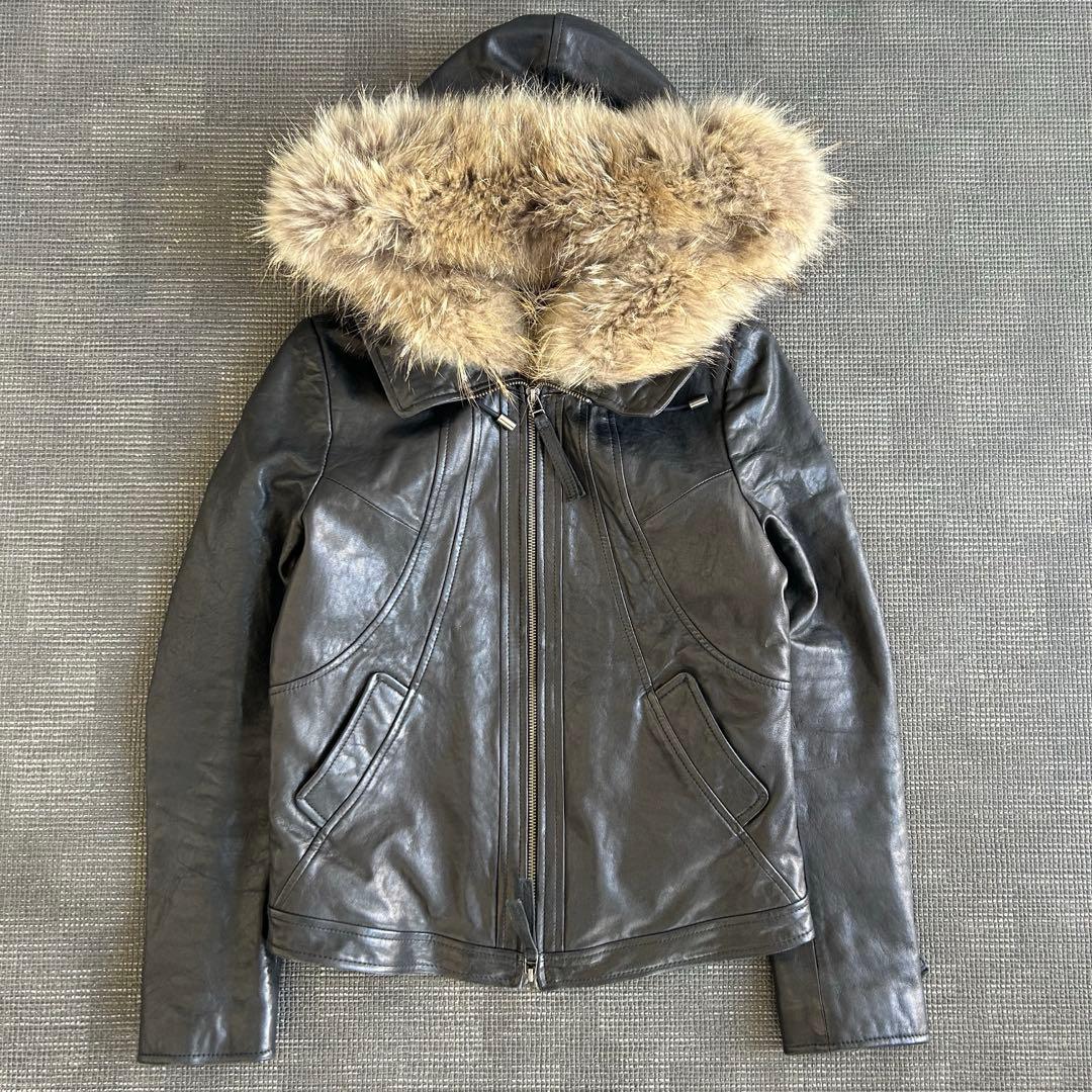 ジャケット・アウター GOA 00s archive fur leather jacket 3WAY