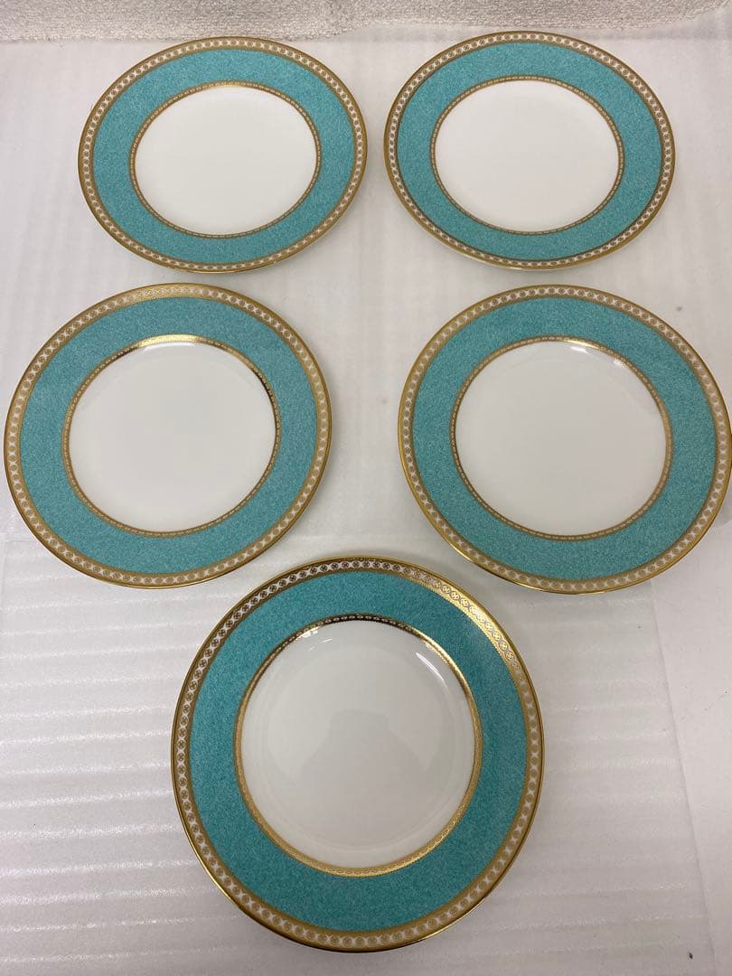 3-3059 ウェッジウッドのユーランダーパウダーターコイズプレート20.5cm