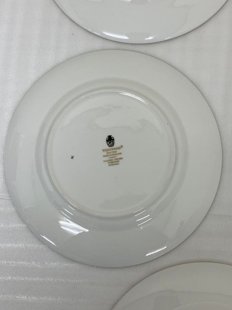 3-3059 ウェッジウッドのユーランダーパウダーターコイズプレート20.5cm