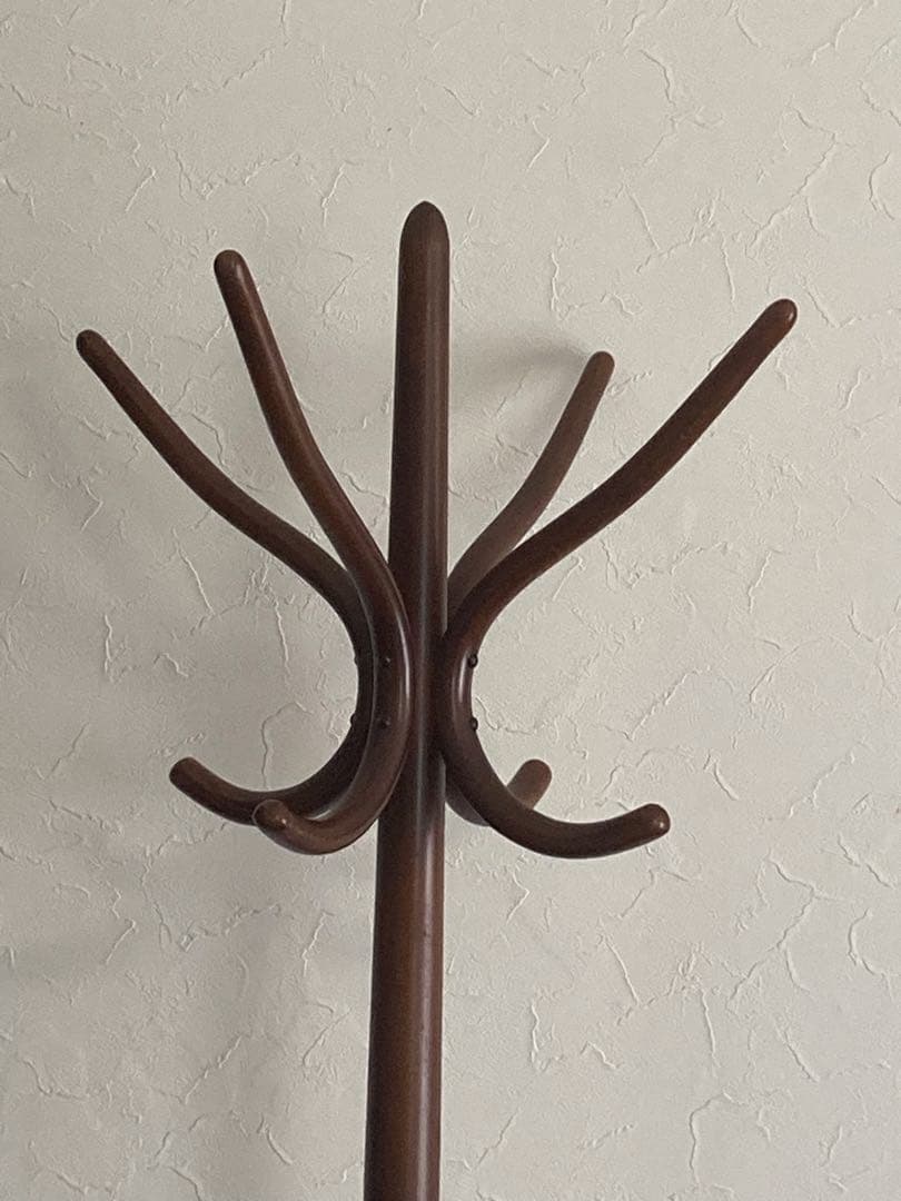 木製コートラック 傘立て付きミッドセンチュリーデザイン店舗什器　ヴィンテージ